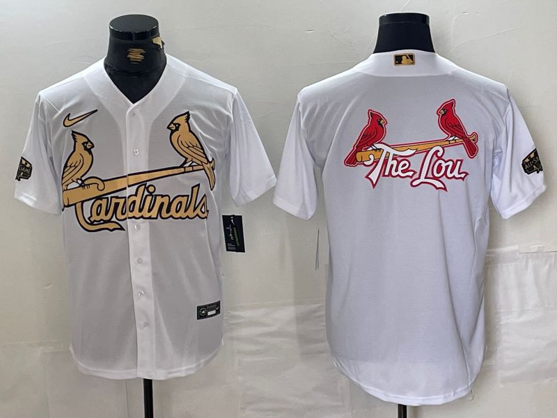 Men St.Louis Cardinals Blank White All star 2024 Nike MLB Jersey style 3->women mlb jersey->Women Jersey